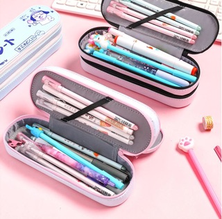 Bóp viết da 2 tầng kute