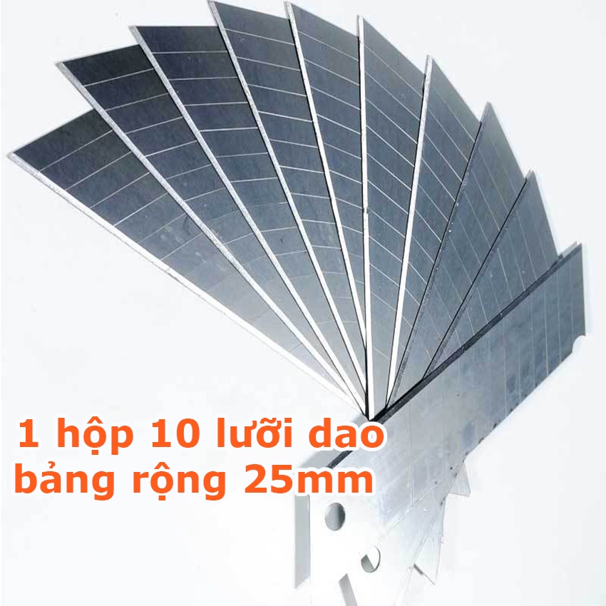 DAO RỌC GIẤY 25MM 0.7MM , hộp luõi dao rọc giấy