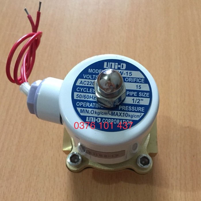 SALE Van điện từ đóng mở nước khí nén dầu chất lỏng unid uw15