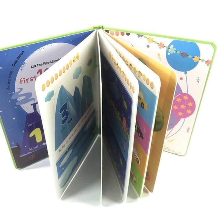 Sách tương tác - Lift-The-Flap-Lật mở khám phá - First 100 Numbers - 100 số đếm đầu tiên