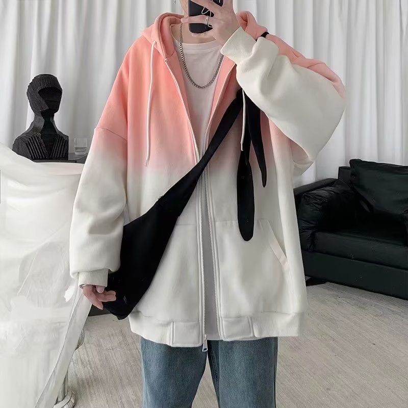 Áo Khoác Hoodie Nam Màu Gradient Thời Trang Hàn Quốc Cá Tính Cho áo khoác bomber áo khoác nam cao cấp áo khoác jacket nữ
