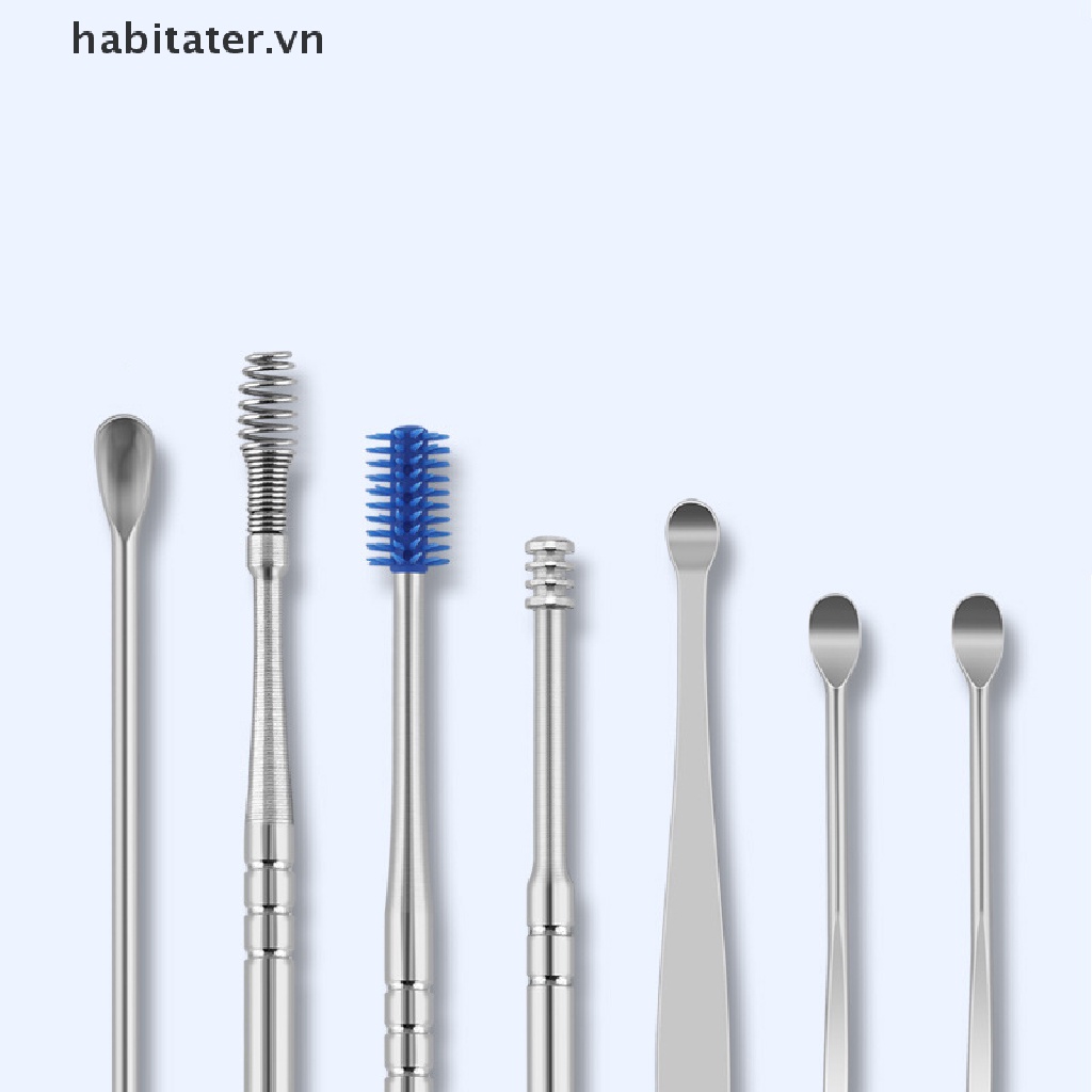 Set 6 / 7 Dụng Cụ Lấy Ráy Tai Bằng Inox Tiện Dụng