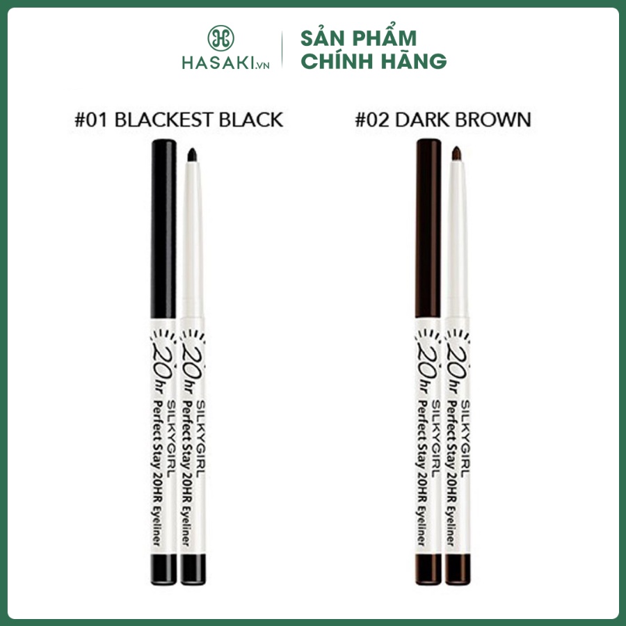 Chì Kẻ Viền Mắt Silky Girl Perfect Stay 20HR Eyeliner 0.28g Hasaki Sản phẩm chính hãng