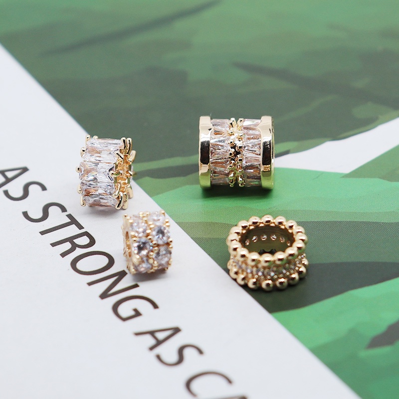 Hạt Đá Zircon Mạ Đồng 18k Dùng Làm Trang Sức diy