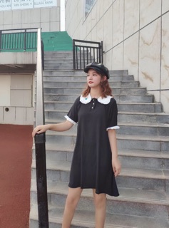 Váy polo học sinh cổ búp bê (4 ảnh thật cuối)