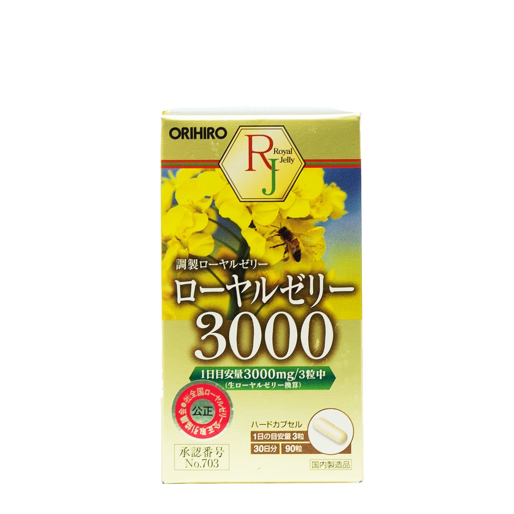 Viên uống sữa ong chúa Royal Jelly 3000mg Orihiro 90 viên/ hộp