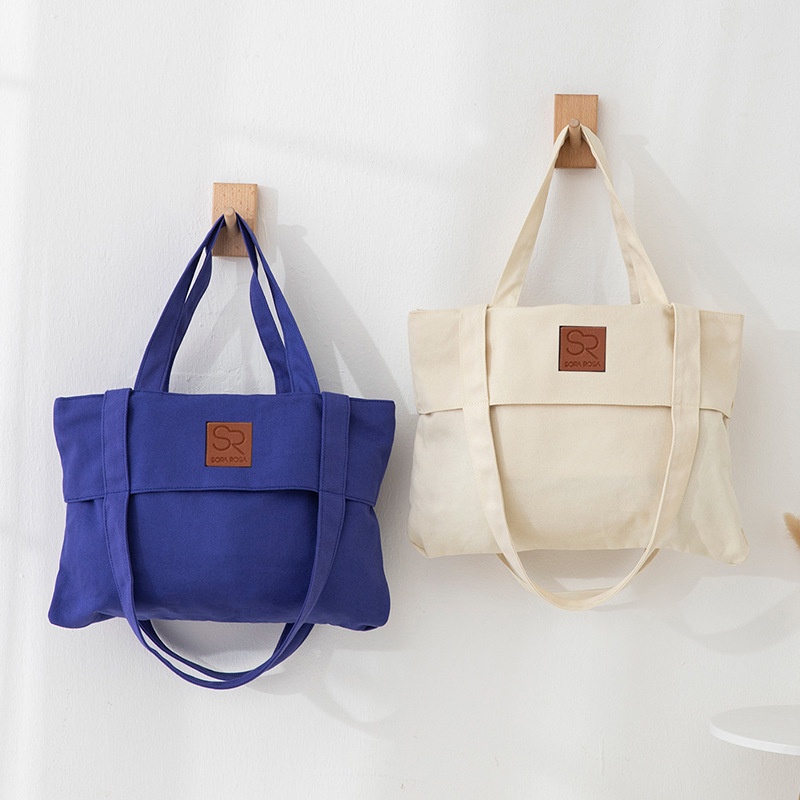 Túi Đeo Vai Vải canvas Kiểu Đơn Giản Phong Cách Nhật Bản Thời Trang Cho Nữ