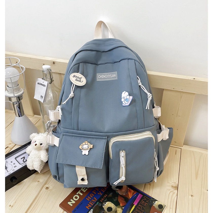 Balo nữ đi học ulzzang chống nước, chống nhăn, hộp to trên 2 hộp mini dưới hàng Quảng Châu | BL009