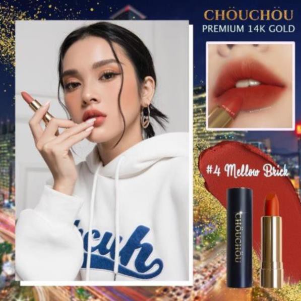 ✅ (HÀNG CHUẨN AUTHENTIC) Son Chou Chou Mạ Vàng Premium Matte 14k Gold Edition