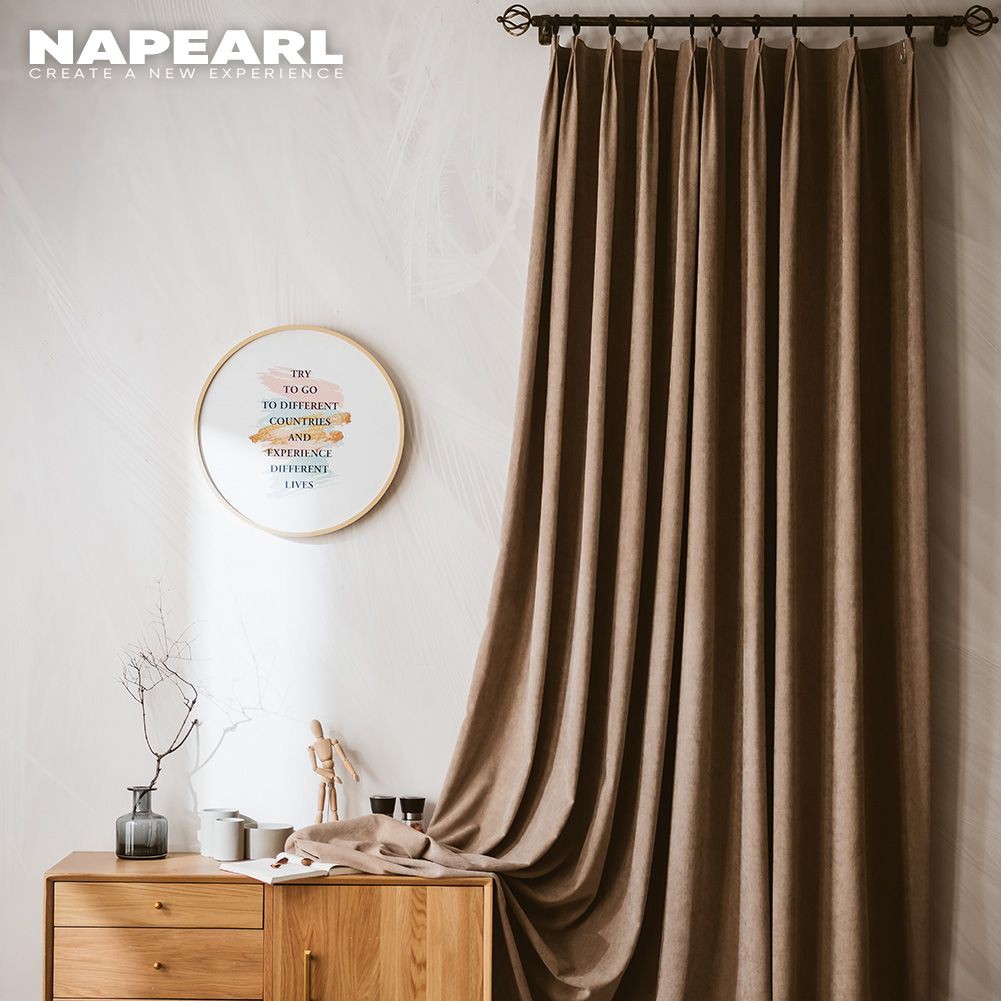 Rèm cửa Napearl dây cách nhiệt có móc treo cao cấp cho phòng ngủ