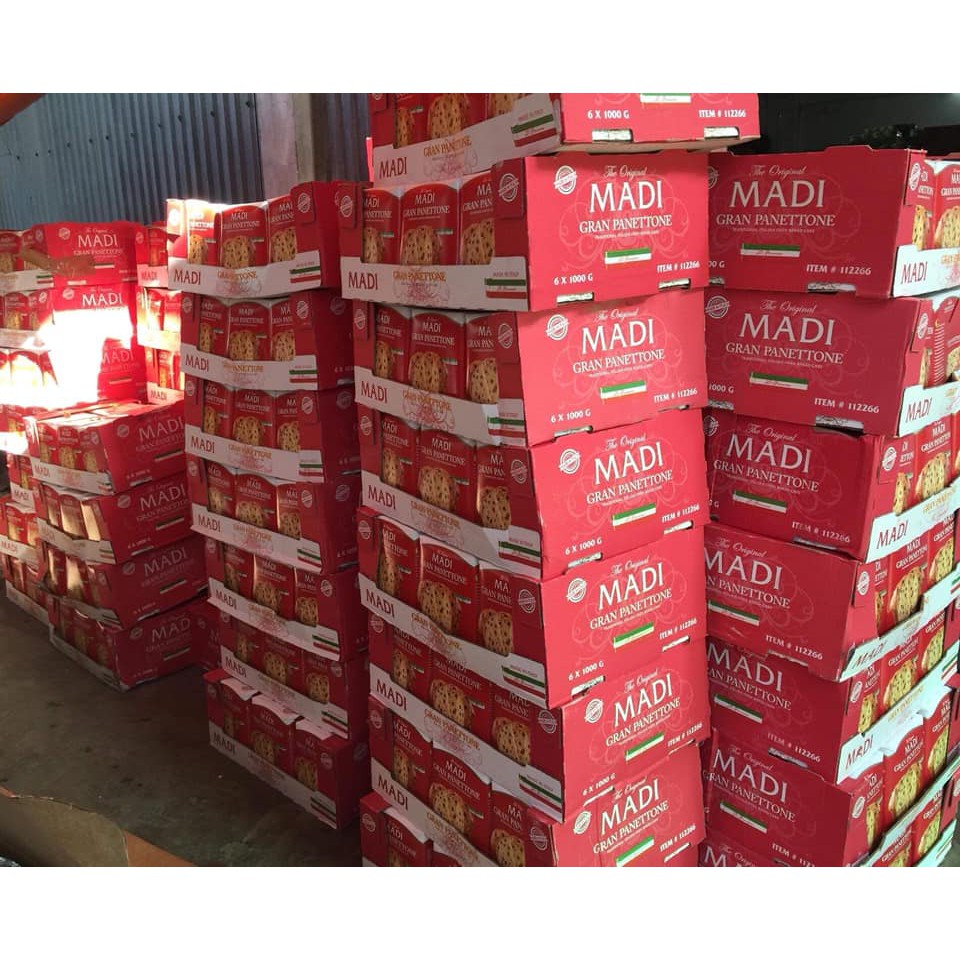 Bánh Ý MADI GRAN PANETTONE Nhân Nho Và Trái Cây 1kg - Thơm Ngon Mềm Xốp