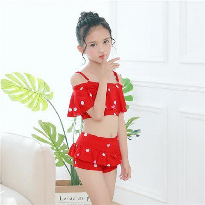 Bikini bộ đồ bơi áo tắm hai mảnh dễ thương cho công chúa(cả mũ)