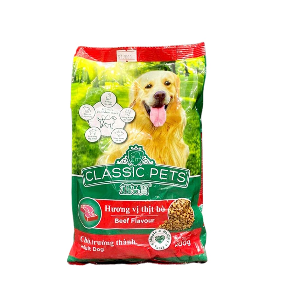 Hạt cho chó con Classic Pets Puppy vị sữa 400g thức ăn cho chó con thơm ngon phân phối chính hãng TD PET