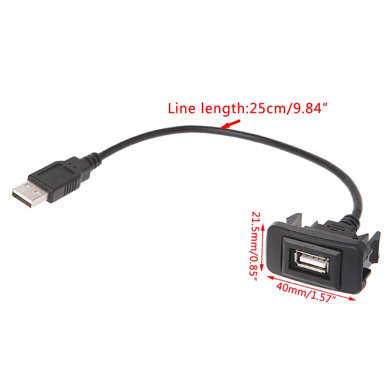 Dây Cáp Sạc USB 12-24V AUX Cho VIGO
