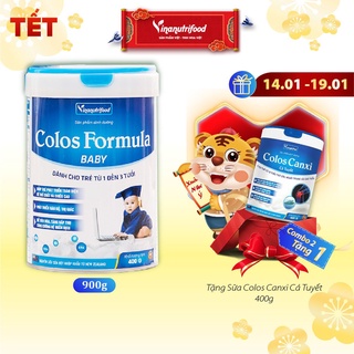 Sữa bột Colos Formula Baby bổ sung Canxi, Vitamin, giúp phát triển chiều cao, hộp 400g và 900g
