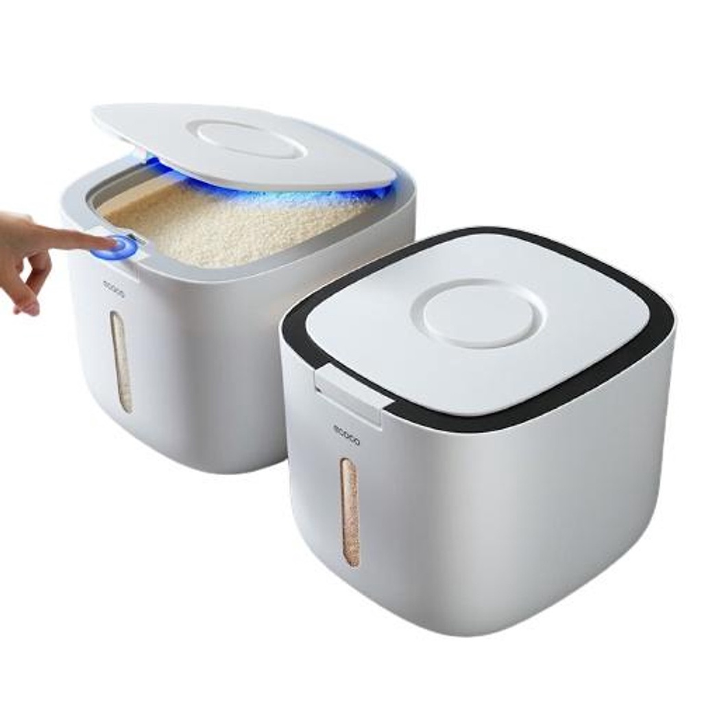 Thùng Đựng Gạo Ecoco 10kg Thông Minh Chống Ẩm Cao Cấp Tặng Kèm Cốc Đong Gạo