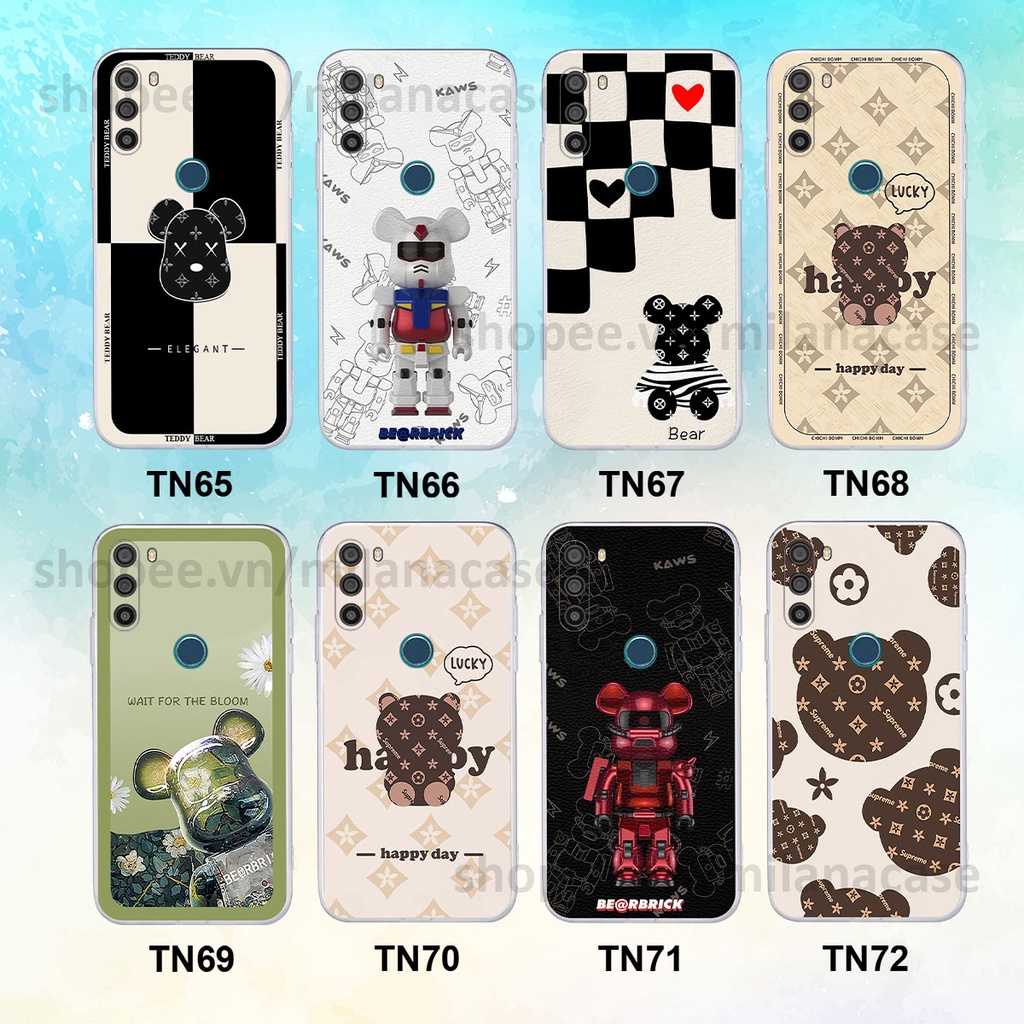 Ốp Vsmart Active 3 gấu be@rBrick gấu Teddy Kaws siêu đẹp, phong cách, cá tính