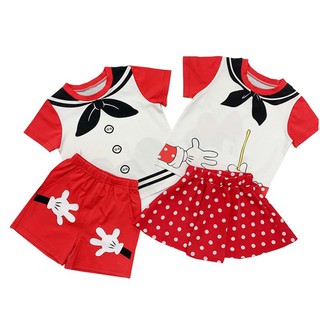 Set bộ Mickey đỏ cho bé trai, bé gái.