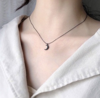 [Follow giảm ngay 10%][Bạc 925] Dây Chuyền Bạc Black Moon