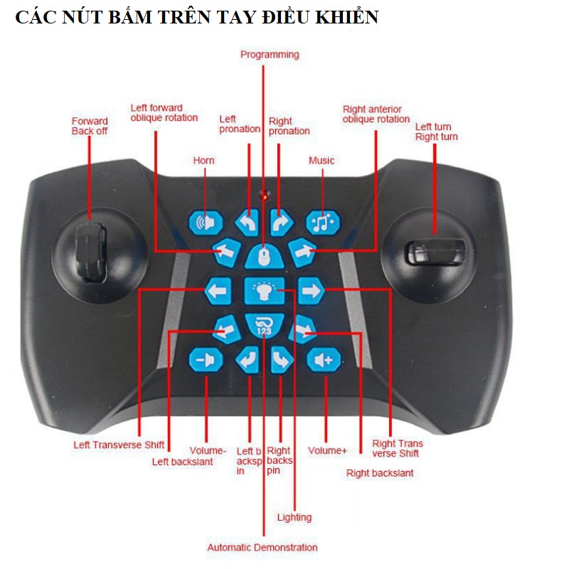 Siêu xe điều khiển từ xa 2 cầu xoay 360 độ có âm thanh và đèn sử dụng pin sạc