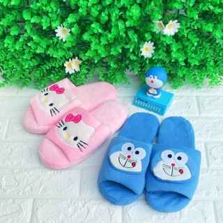 Dép bông free size Hello Kitty - Doremon Doraemon