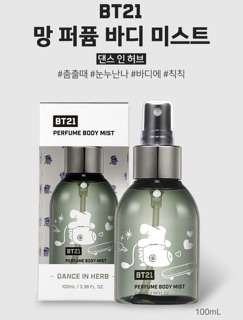 Nước hoa xịt toàn thân BT21