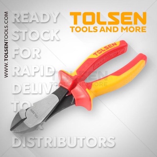 Kìm cắt đầu nặng 7inch cách điện 1000v chuẩn châu âu tolsen v16037