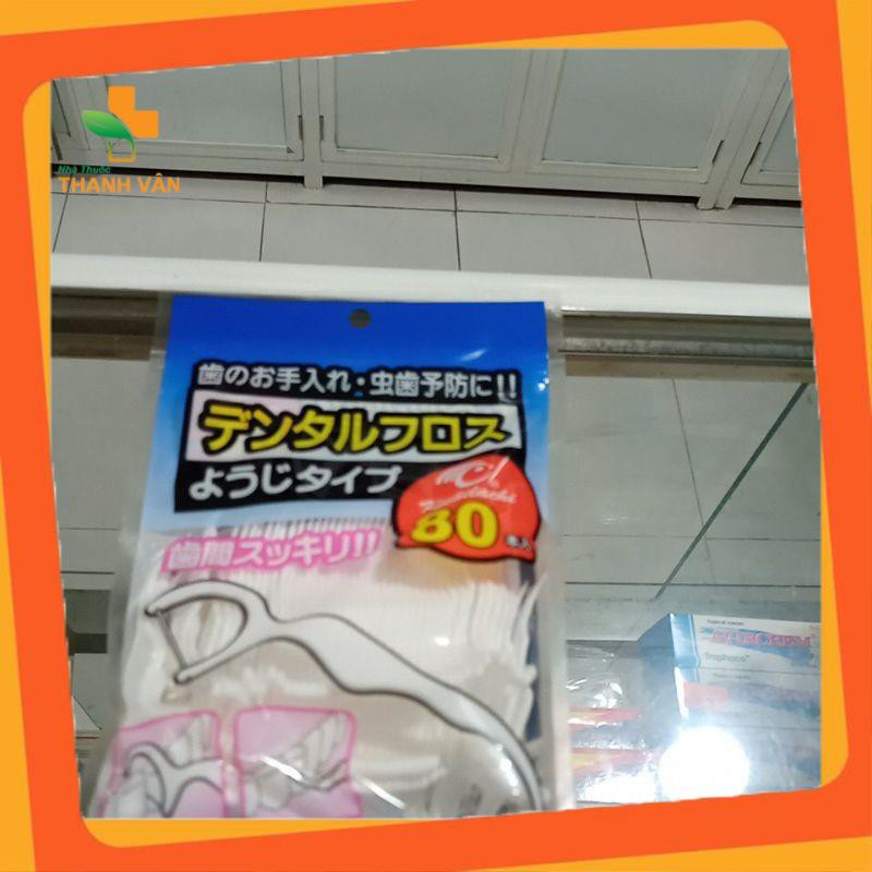 Tăm chỉ nha khoa xuất Nhật gói 80cây Cao cấp