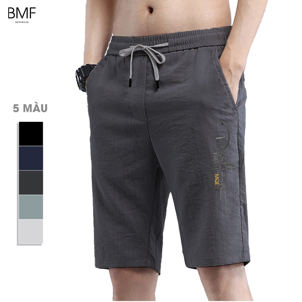 ☜┋♣Quần Short đũi nam 3 túi chất vải mềm mại cao cấp phong cách Hàn Quốc BMF QS06