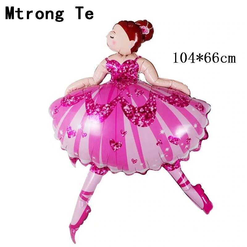 Bóng hình công chúa hồng múa bale cỡ đại