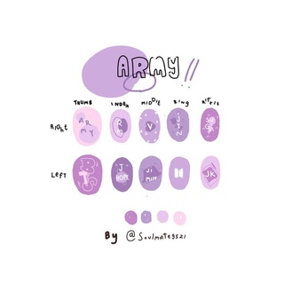 NAIL BOX, móng tay thiết kế bts army