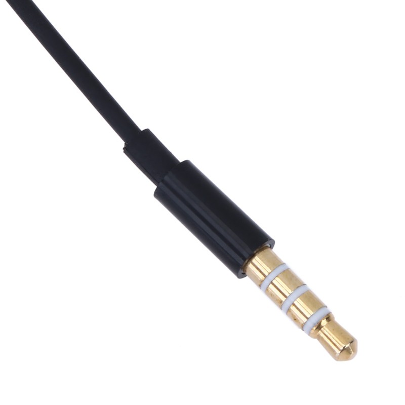 LIDU  Spiral Acoustic Hollow Air Tube 3.5mm Anti-radiation Headphone Earphone With Mic