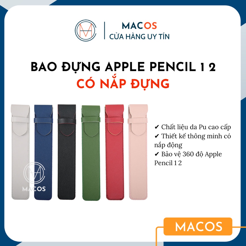 Bao Da Đựng Bút Cảm Ứng Và Apple Pencil 1, 2 Có Nắp Đậy (AP11)