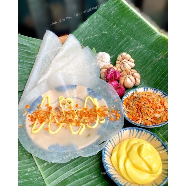COMBO phơi sương MUỐI TÉP HÀNH - BƠ BÉO - TẶNG TÓP MỠ RIM CAY - Bánh Tráng Mạnh Hùng