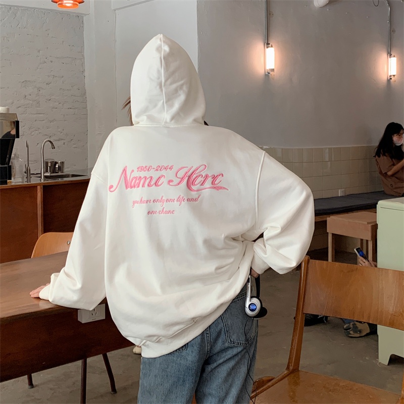 【ZHELIHANGFEI】Áo Hoodie Tay Dài In Hình Bướm Kiểu Retro Mỹ Cá Tính