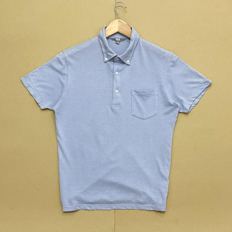 Áo Polo Nam Cổ Bẽ Uniqlo 2Hand , Áo Thun Polo Nam Ngắn Tay Unisex