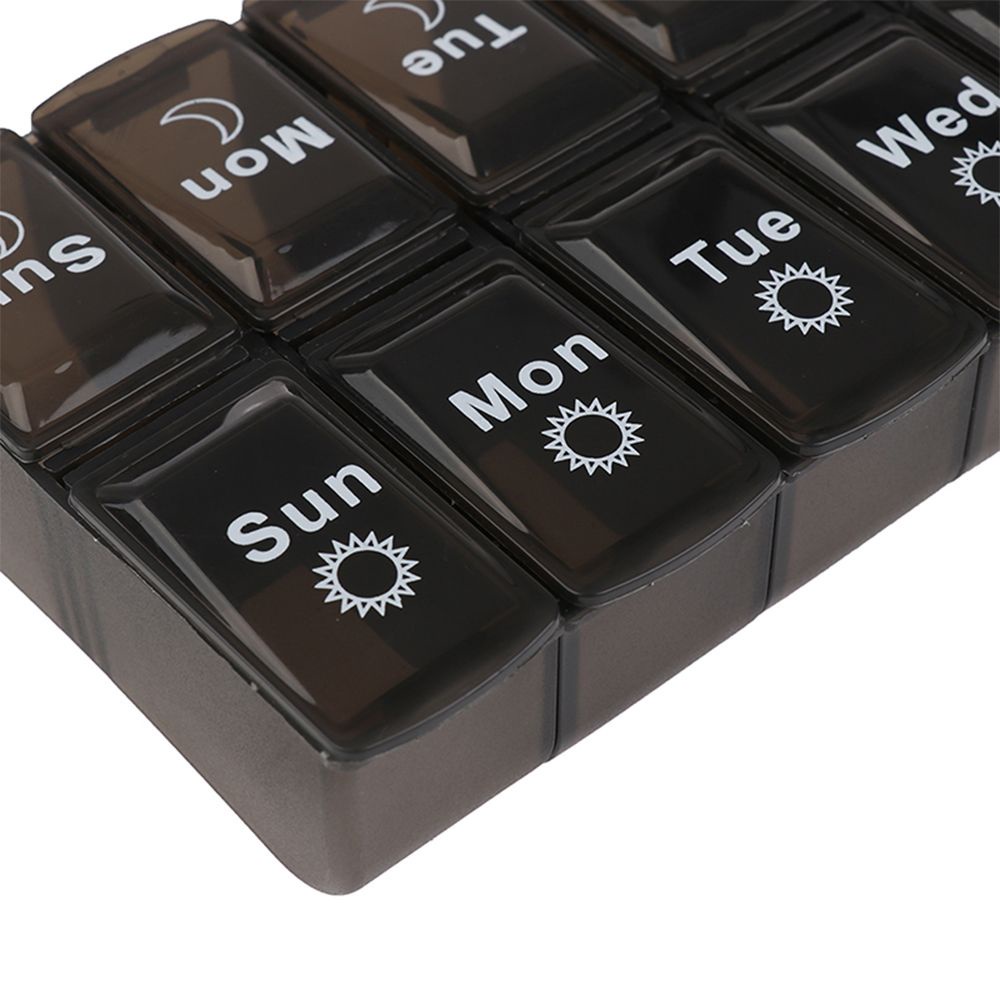 Hộp đựng thuốc 7 ngày bằng nhựa chống tràn 14g tiện dụng