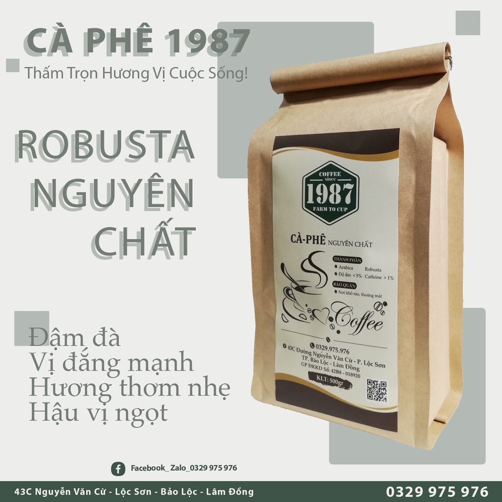 Cà phê nguyên chất 1987 - Robusta. | BigBuy360 - bigbuy360.vn