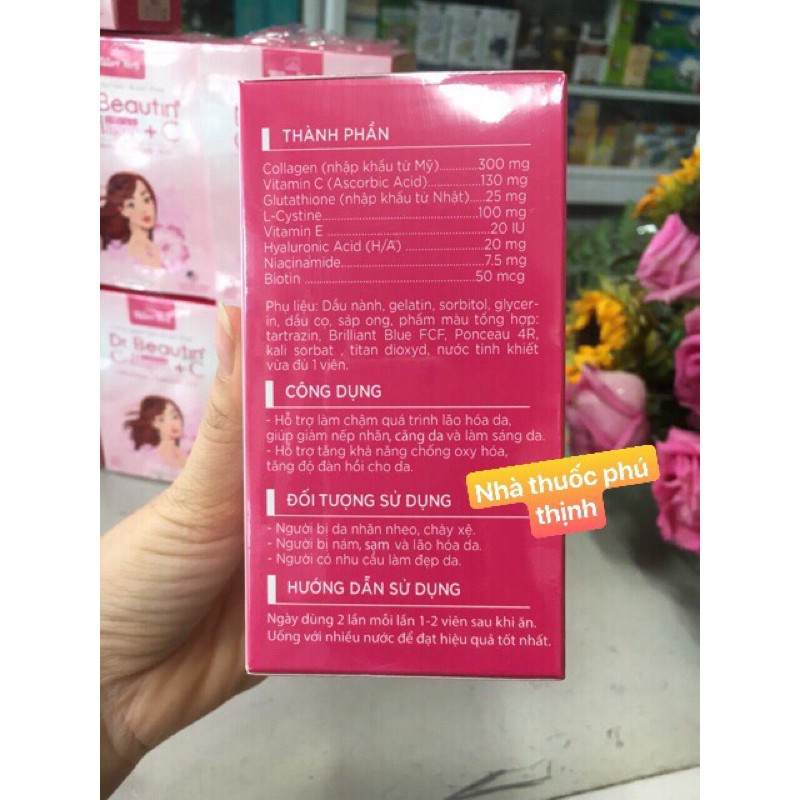 ✅ Dr beautin Collagen C, sáng da, mờ sạm, nám-chuẩn, date mới