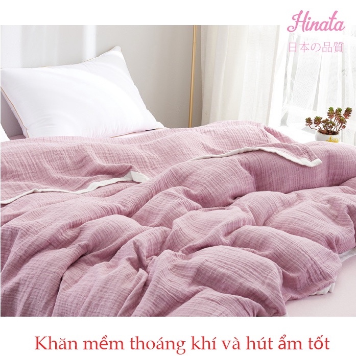 Khăn mền bông cao cấp cho mẹ và bé HINATA - chất liệu Muslin KM01