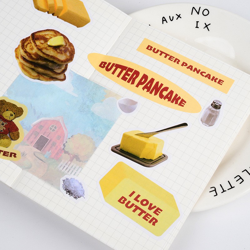 Sticker Dán Trang Trí Bò Sữa Moo Cow Milk Vui Nhộn