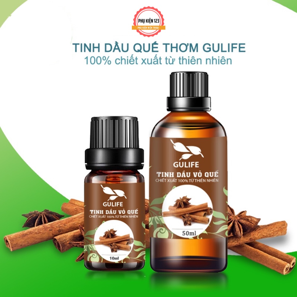 Tinh dầu quế chiết xuất từ thiên nhiên GULIFE - giảm căng thằng, thơm phòng và thư giãn