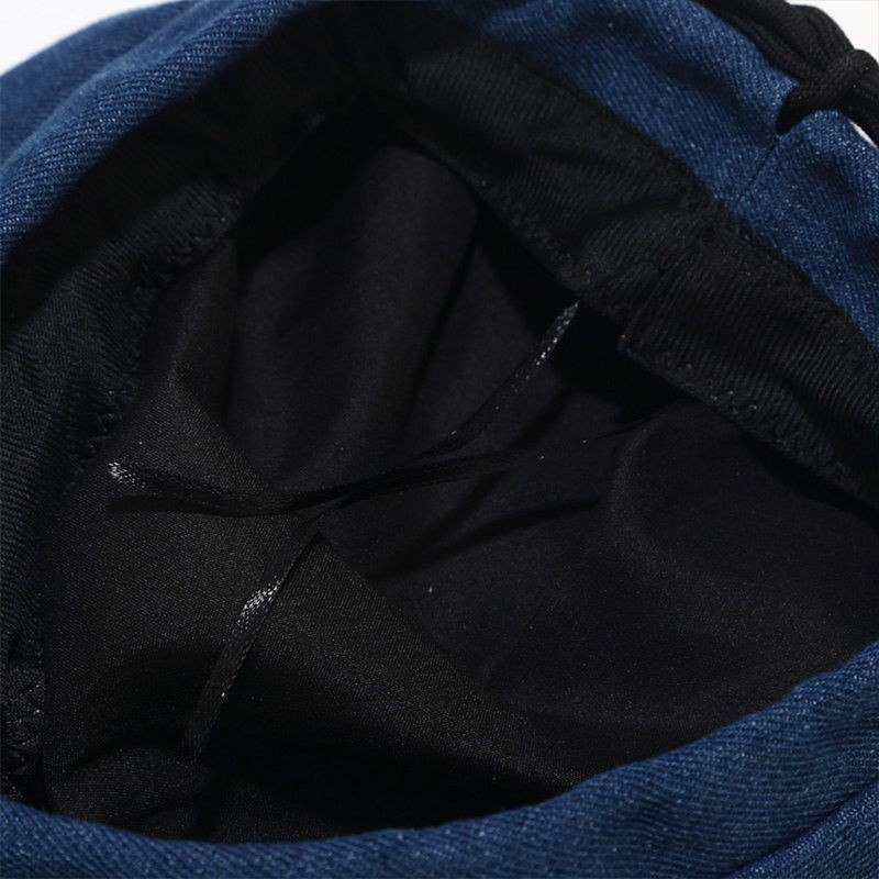 Mũ Beret Denim Thắt Nơ Xinh Xắn Cho Nữ