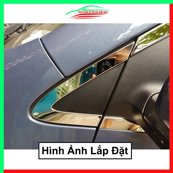 Bộ nẹp viền chân kính cong kính Kia Morning 2012-2020 Inox sáng bóng chuẩn form xe