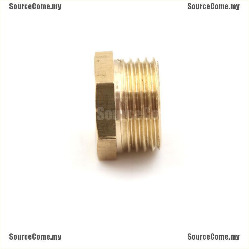 1 Ống Nối Bằng Đồng Thau 3 / 8 &quot;mnpt X 1 / 4&quot; Npt (f)