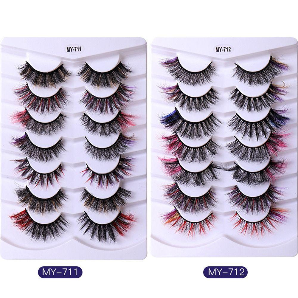 OCEANMAP Lông Mi Giả Mềm Mại Dày Dặn Nhiều Màu Lựa Chọn