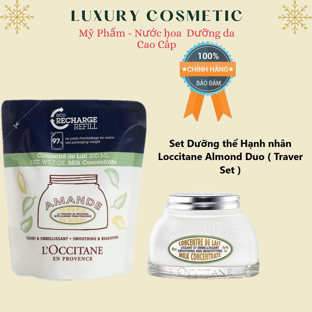 Dưỡng Thể Hạnh Nhân Loccitane Almond Duo 200ML