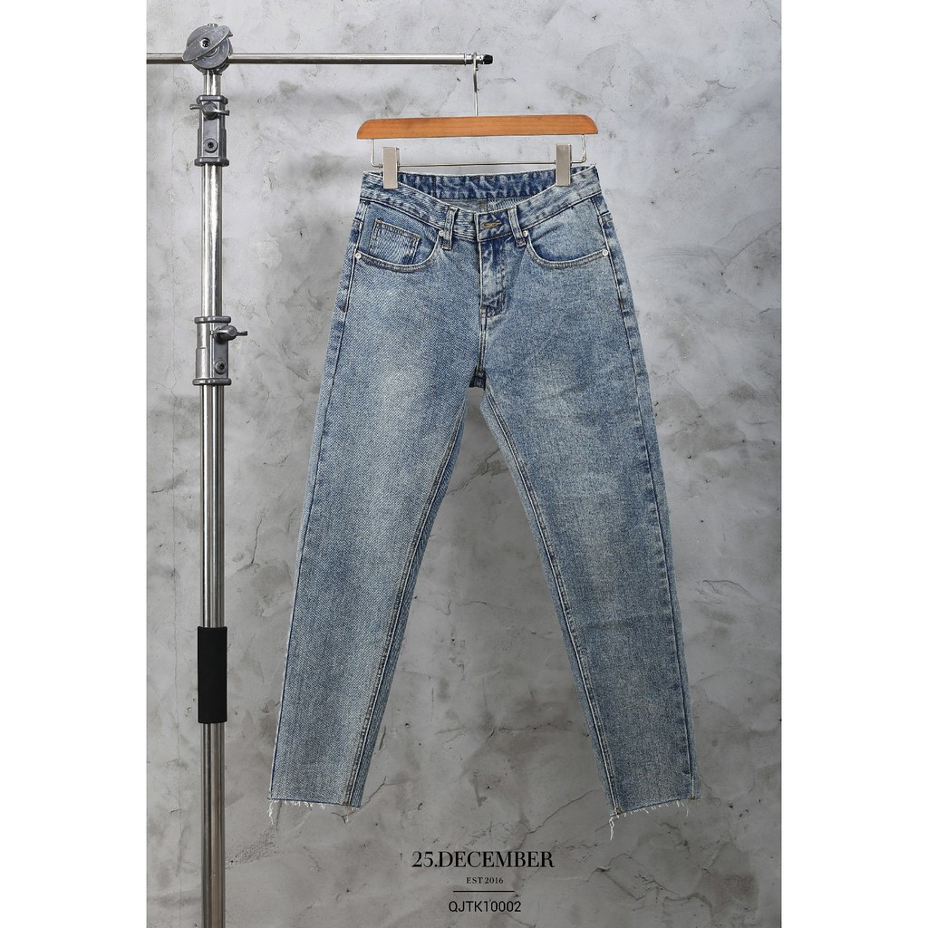 Quần JEAN nam đẹp 25.DECEMBER cao cấp - Dáng Skinny QJTK10002