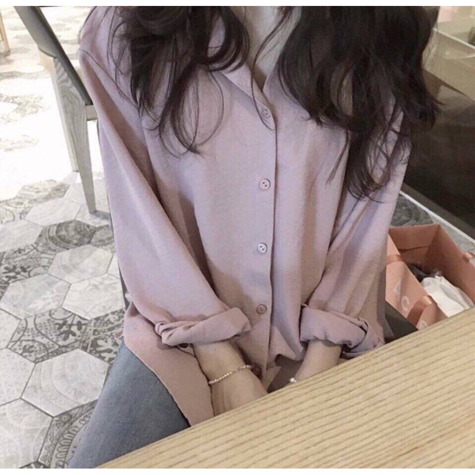 [XẢ KHO] Áo sơ mi nữ oversize cá tính kèm ảnh thật