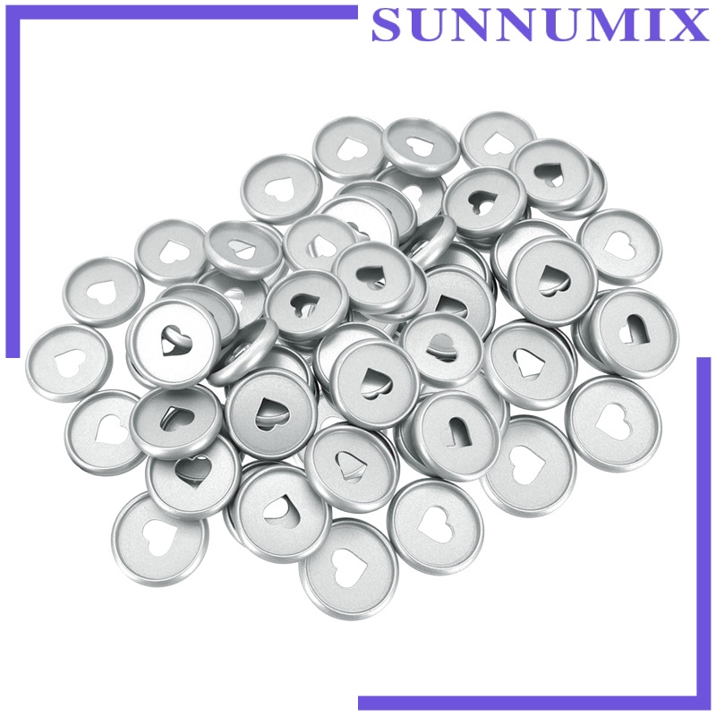 [SUNNIMIX]50Pcs Binder Ring Inner Pages Binding Buckles Paper Binders Discs